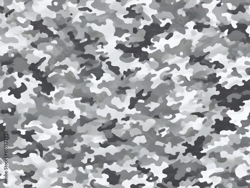 Snowy Winter Mountain Camouflage  White Gray bright  pattern for use in the army for camouflage in war or hunting. Including high mountain explorers  travelers and hikers. Inspired by Snow Mount