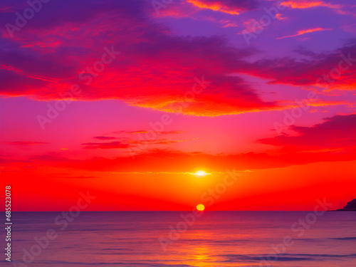 sunset over the sea © Rewat