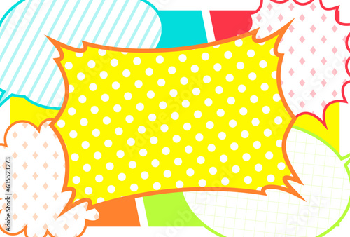 背景素材_漫画_カラフル