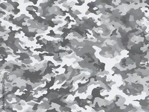 Snowy Winter Mountain Camouflage (White Gray bright) pattern for use in the army for camouflage in war or hunting. Including high mountain explorers, travelers and hikers. Inspired by Snow Mount