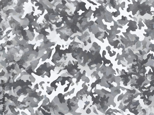 Snowy Winter Mountain Camouflage (White Gray bright) pattern for use in the army for camouflage in war or hunting. Including high mountain explorers, travelers and hikers. Inspired by Snow Mount