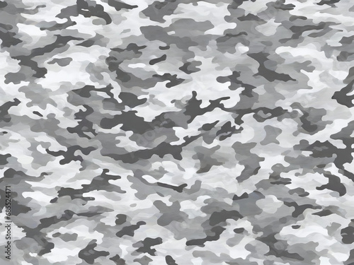 Snowy Winter Mountain Camouflage (White Gray bright) pattern for use in the army for camouflage in war or hunting. Including high mountain explorers, travelers and hikers. Inspired by Snow Mount