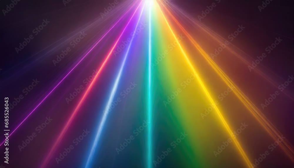 Fototapeta premium abstract background with colorful spectrum. Bright neon rays and glowing lines