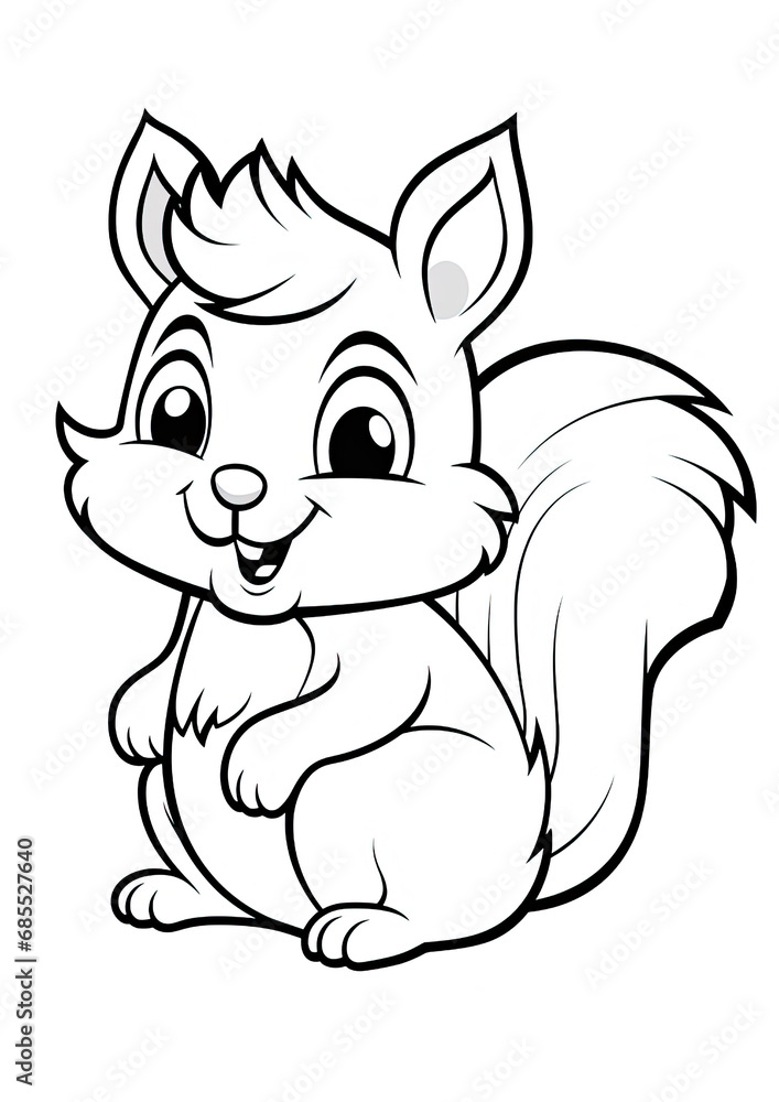 Squirrel colouring page, Colouring Book Page for Kids Squirrel colouring page, Colouring Book Page for Kids