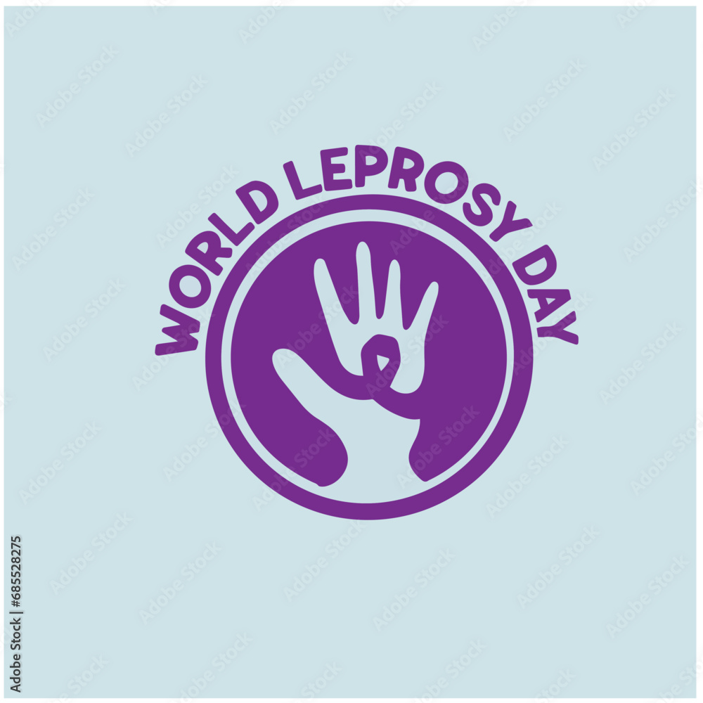 Obraz premium Leprosy day vector