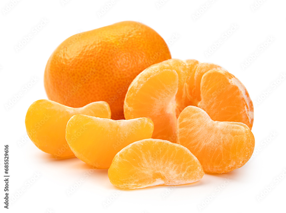 tangerine isolated on white background tangerine isolated on white background