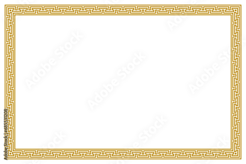 luxury classic greek frame certificate border template background  