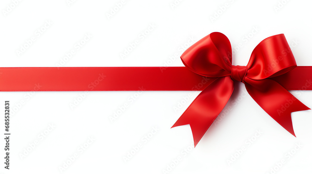 red bow isolated on white red bow isolated on white