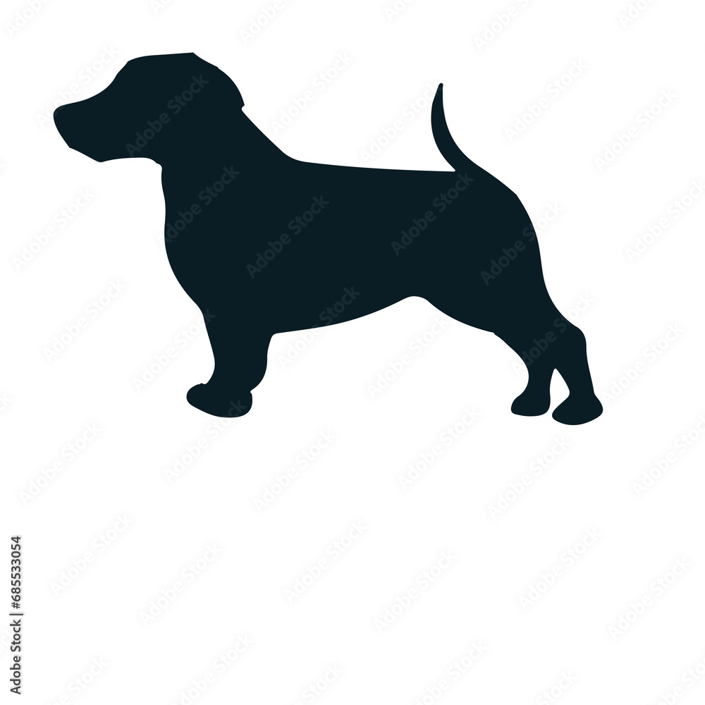 Wiener Dog Vector Silhouette Design