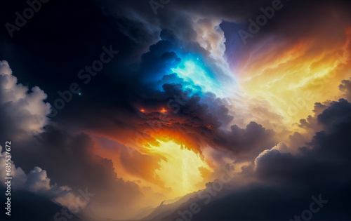 illusion abstraction sky lightning burn © Vitaly
