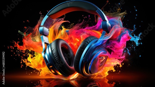 Colorful Music Background