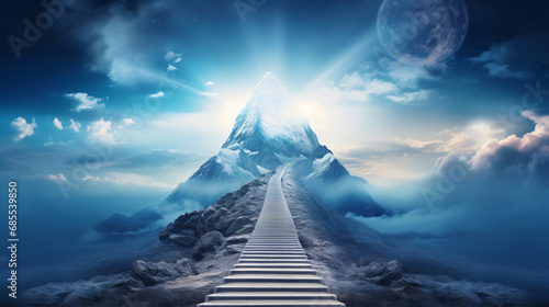 Digital mountain The path to success or business goal