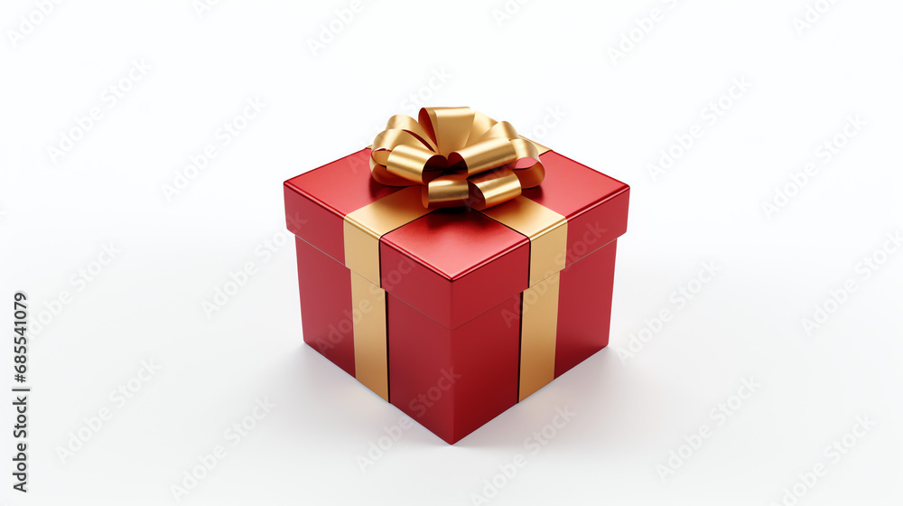 red gift box with golden ribbon red gift box with golden ribbon