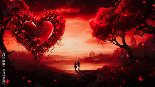 Couple au pays des amoureux