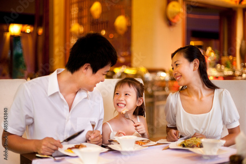 Portrait of a happy family on vacation