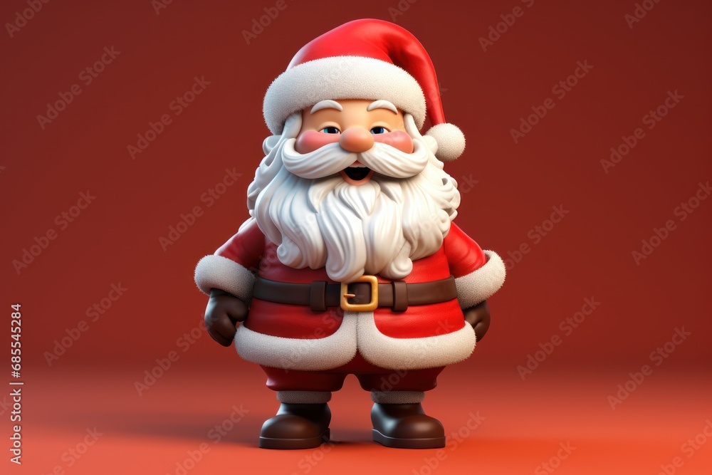 a toy figurine of a santa claus. Ai ilustration. digital painting. Generative AI Artificial Intelligence Artwork a toy figurine of a santa claus. Ai ilustration. digital painting. Generative AI Artificial Intelligence Artwork