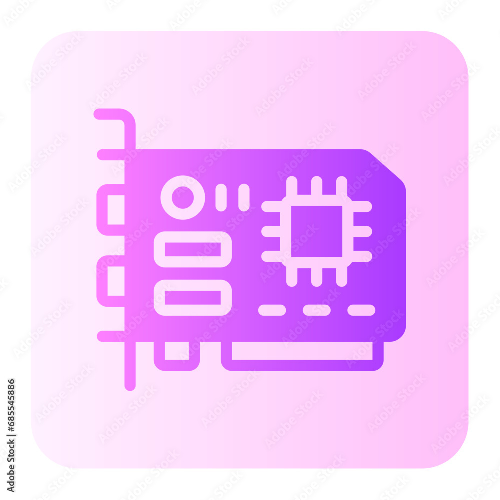 Network Interface Card gradient icon Network Interface Card gradient icon