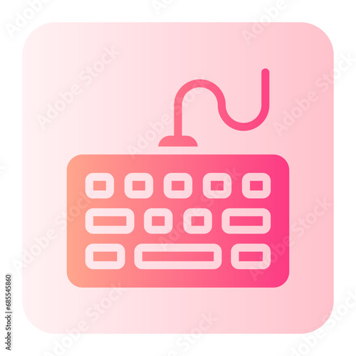 keyboard gradient icon