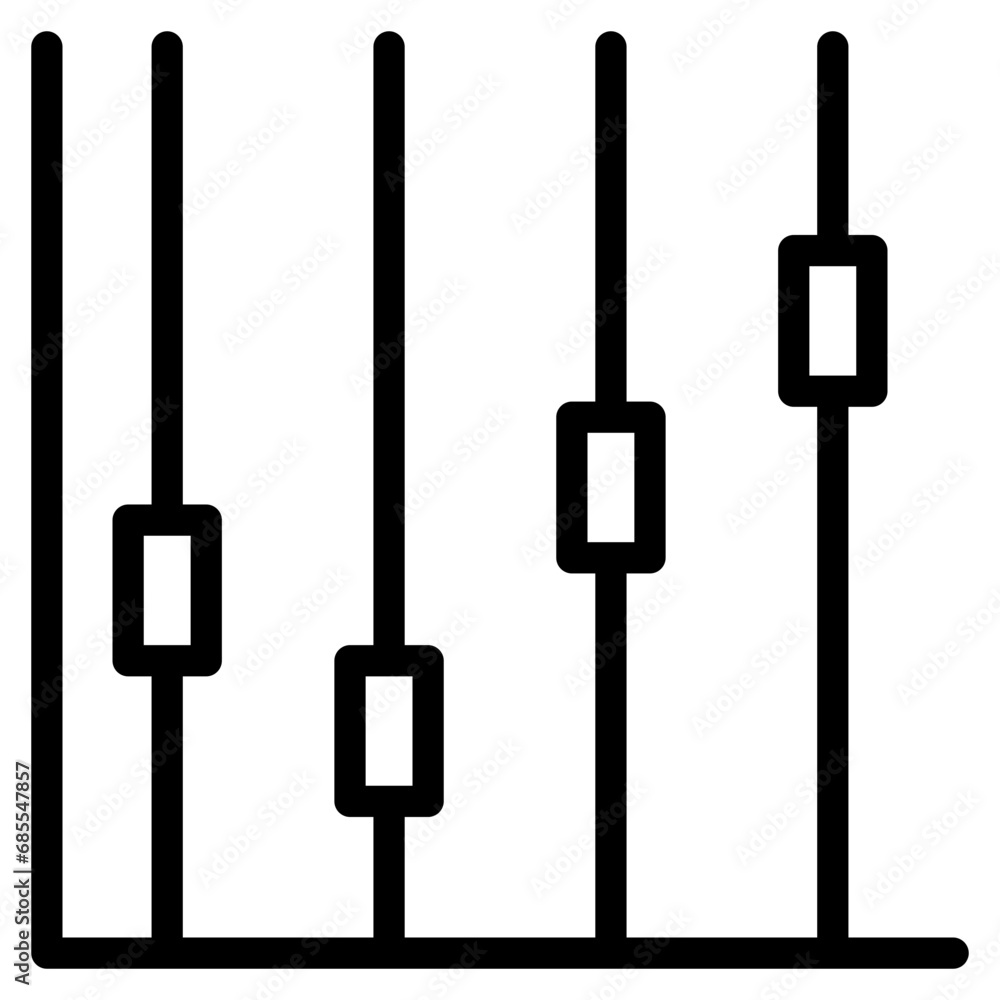 Graph icon. Outline design. For presentation, graphic design, mobile application. Graph icon. Outline design. For presentation, graphic design, mobile application.