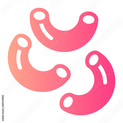 macaroni gradient icon