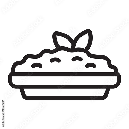 risotto line icon