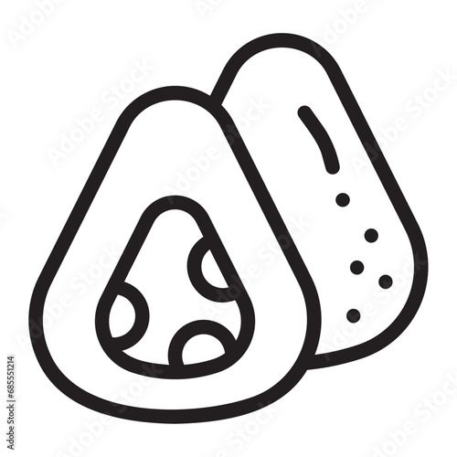 arancini line icon