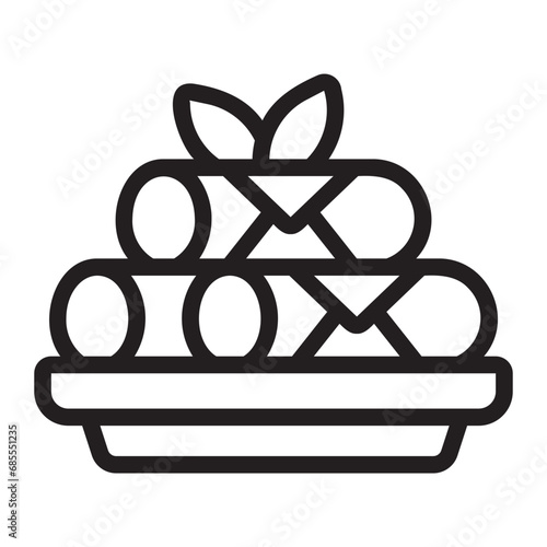 cannelloni line icon