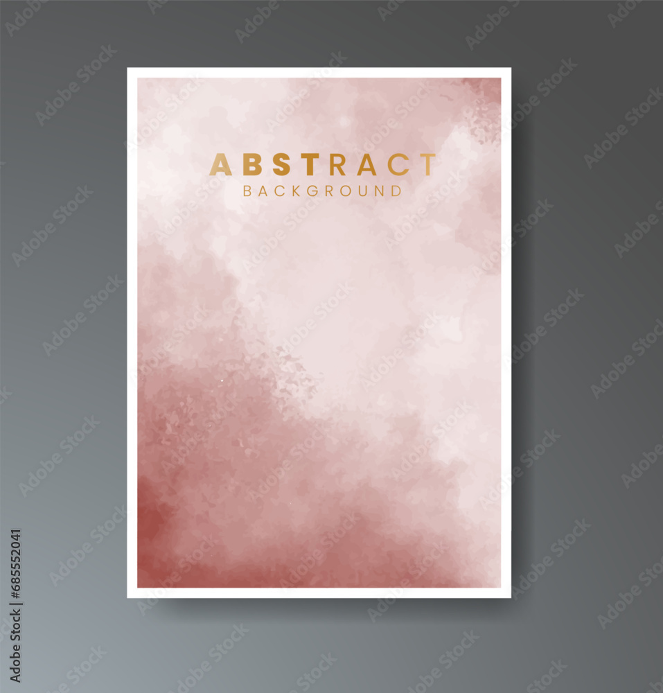 Fototapeta premium Cover template with watercolor background. Design for your cover, date, postcard, banner, logo.