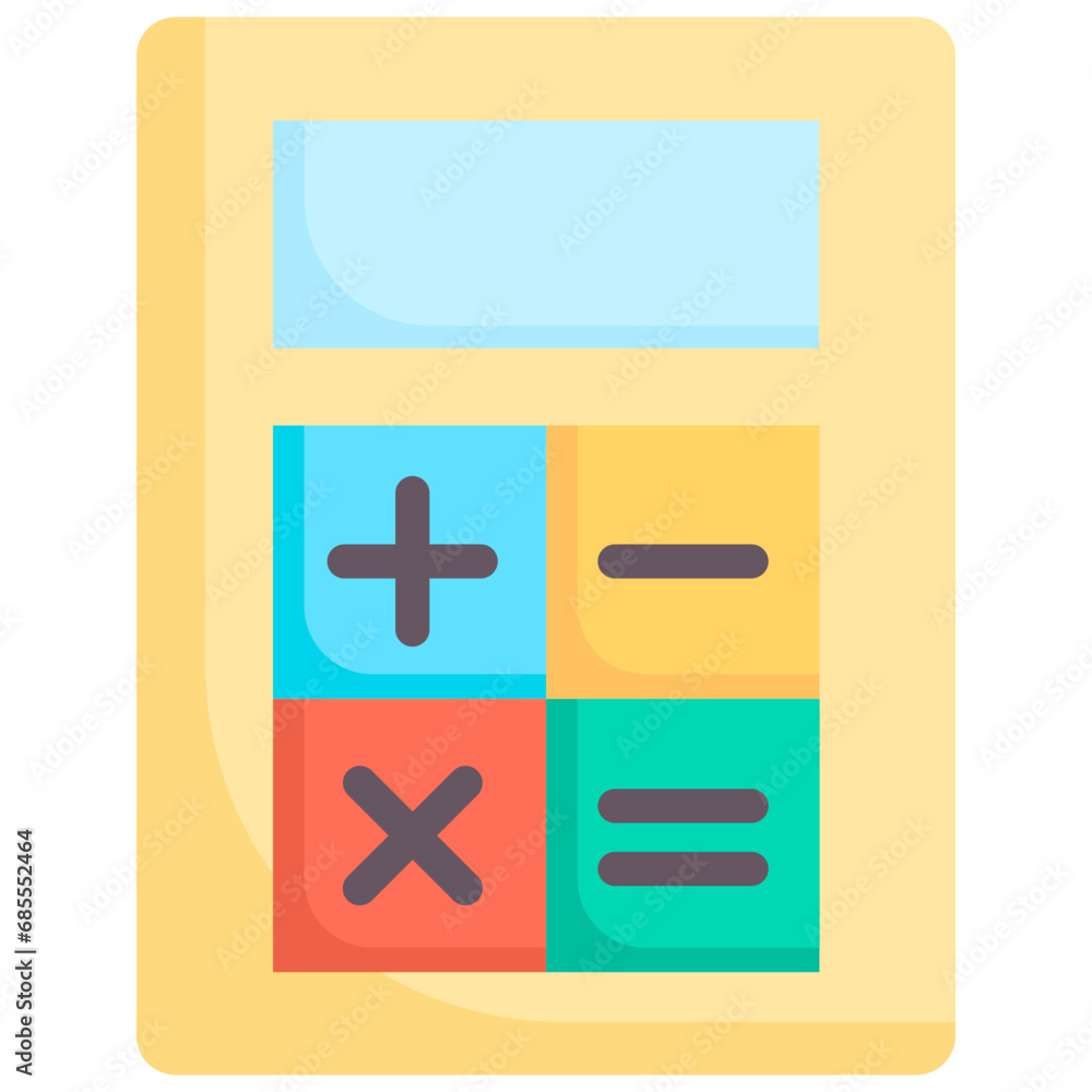 Calculator icon. Flat design. For presentation, graphic design, mobile application. Calculator icon. Flat design. For presentation, graphic design, mobile application.