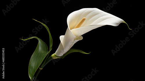 Isolating Zantedeschia Against a Dark Background