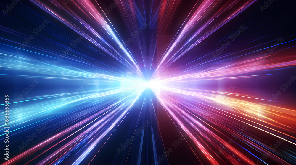 Abstract Speed light trails effect path, fast moving neon futuristic technology background, future virtual reality, motion effect, curve of neon bright, highway speed light
Abstract Speed light trails effect path, fast moving neon futuristic technology background, future virtual reality, motion effect, curve of neon bright, highway speed light