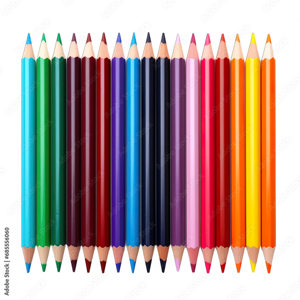 color pencils isolated on white background color pencils isolated on white background