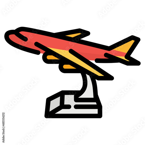 Model collector icon. Filled outline design. For presentation, graphic design, mobile application.