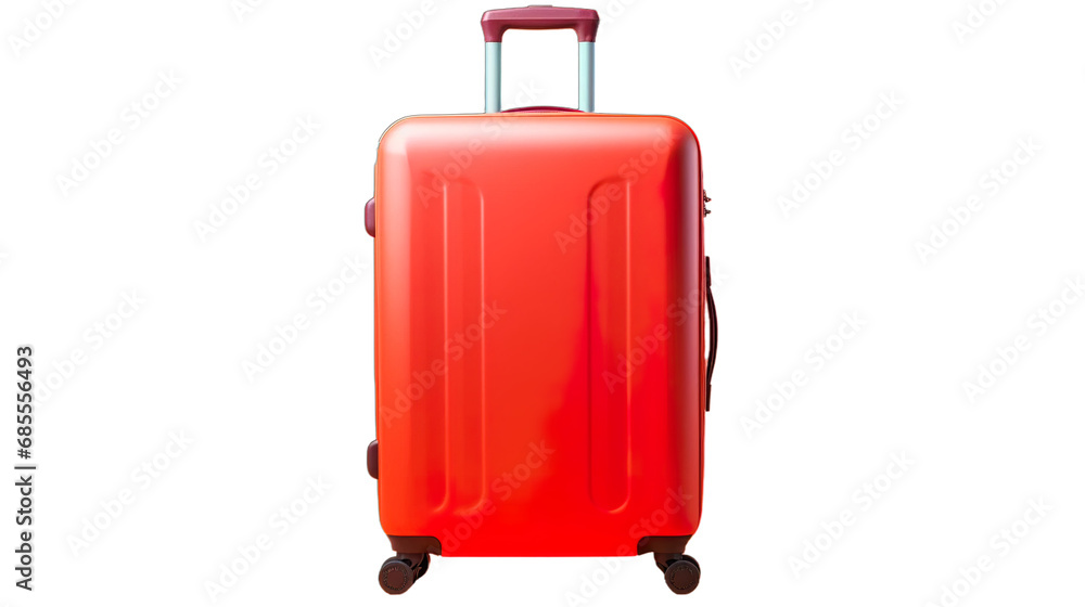 red suitcase isolated on white red suitcase isolated on white