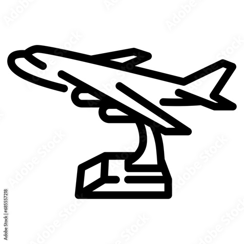 Model collector icon. Outline design. For presentation, graphic design, mobile application.