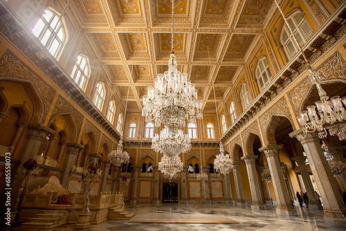 Durbar Hall, Khilwat Mubarak, Chowmahalla Palace, Chowmahallat Palace, Nizam Palace, Hyderabad, Andhra Pradesh, Telangana, India photo