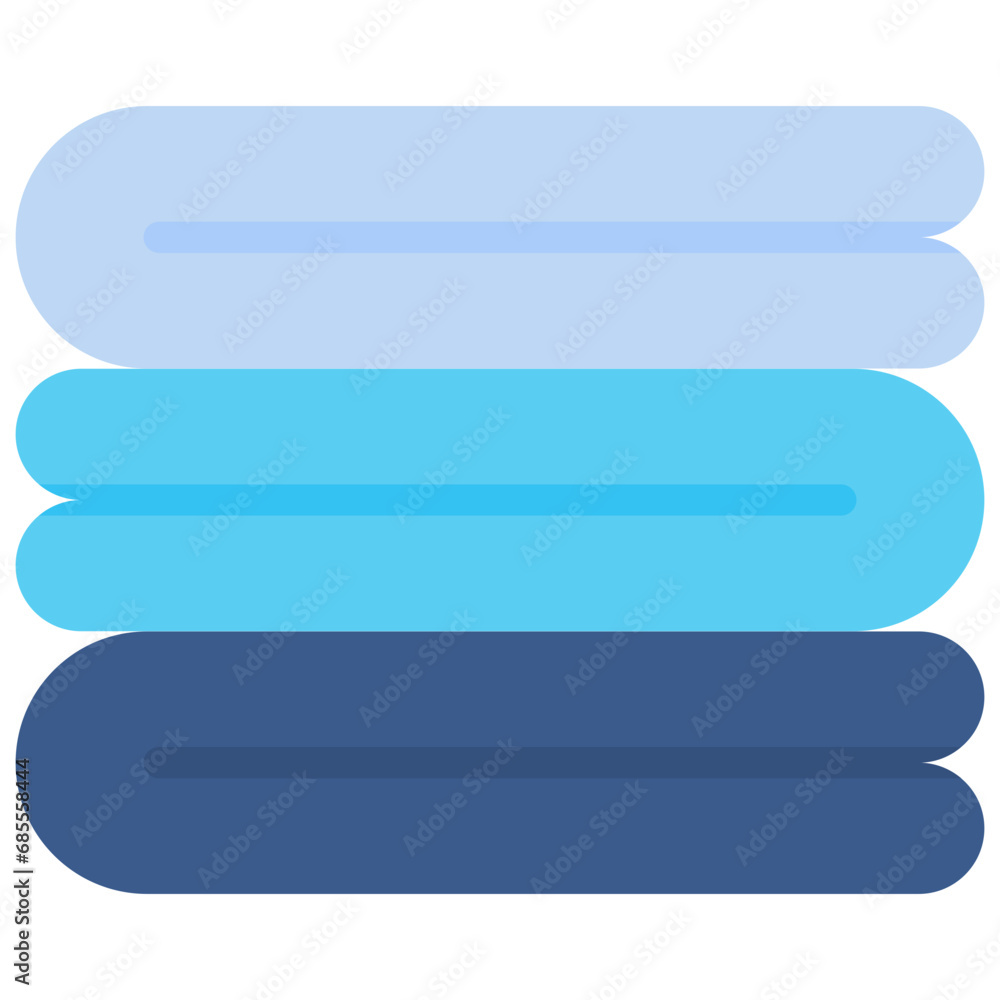 Towels icon. Flat design. For presentation, graphic design, mobile application. Towels icon. Flat design. For presentation, graphic design, mobile application.