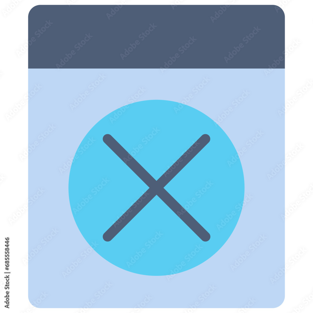 Fototapeta premium Don't use machine icon. Flat design. For presentation, graphic design, mobile application.