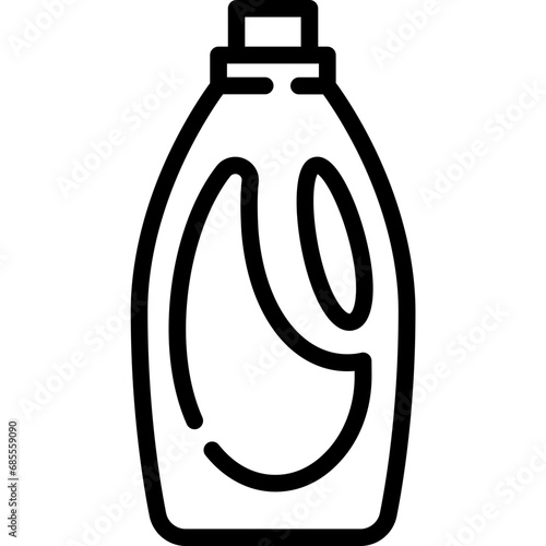 Laundry detergent icon. Outline design. For presentation, graphic design, mobile application.