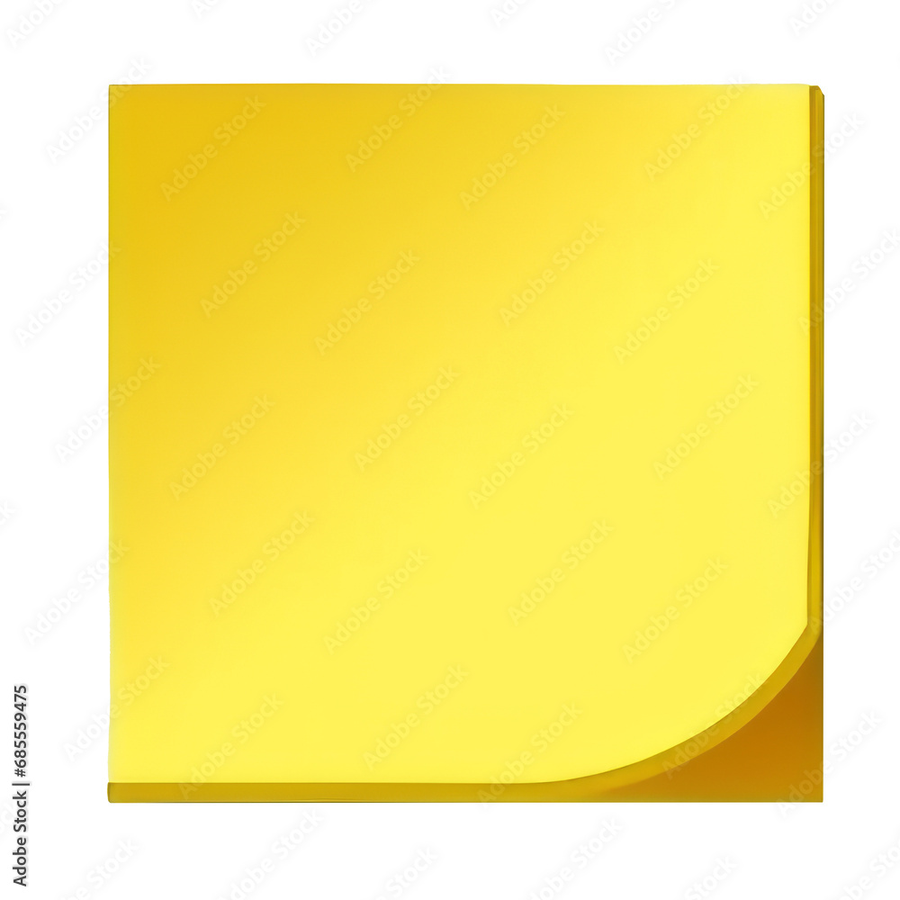 Yellow stick note isolated on transparency background Yellow stick note isolated on transparency background