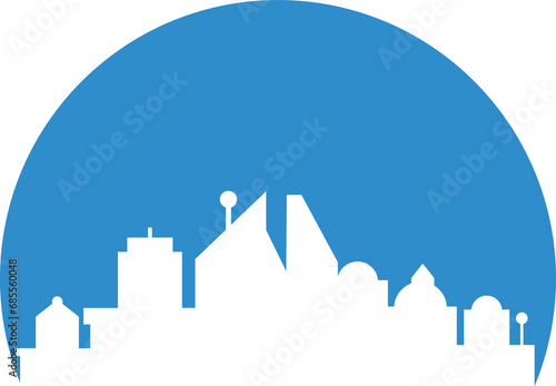 Cityscape Silhouette Illustration 