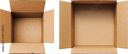 Wallpaper Mural Carboard box inside top view transparent background PNG clipart Torontodigital.ca