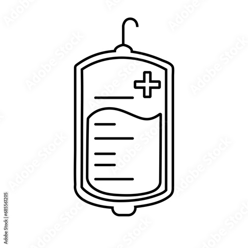 Blood icon vector. Blood transfusion illustration sign. Blood type symbol or logo.