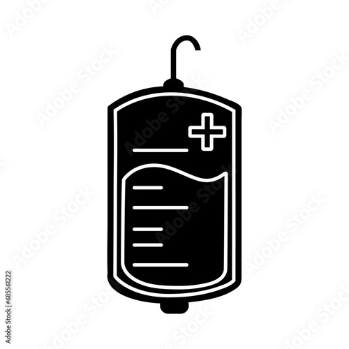 Blood icon vector. Blood transfusion illustration sign. Blood type symbol or logo.