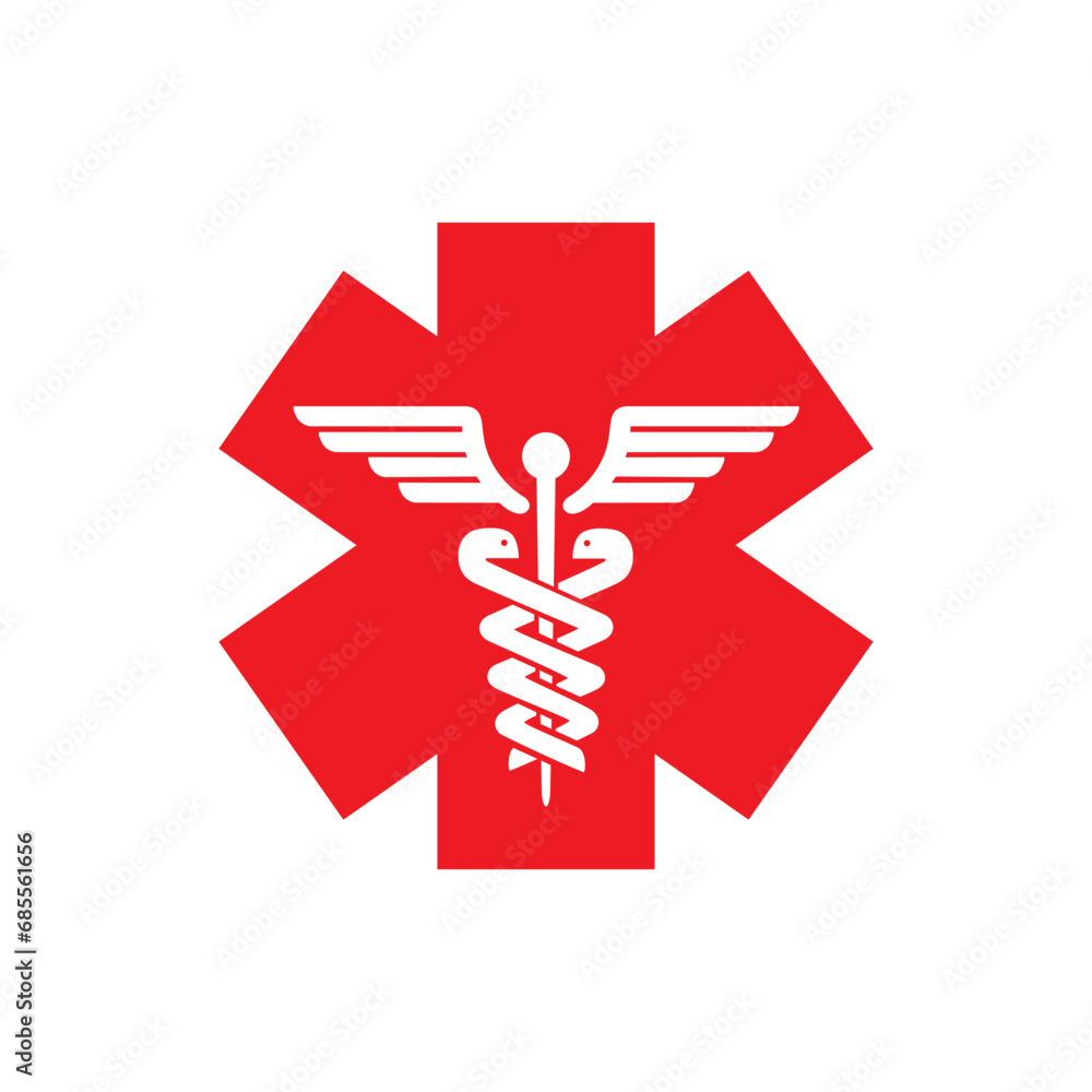 Obraz premium Hospital icon vector. Medic illustration sign. Nurse symbol or logo.