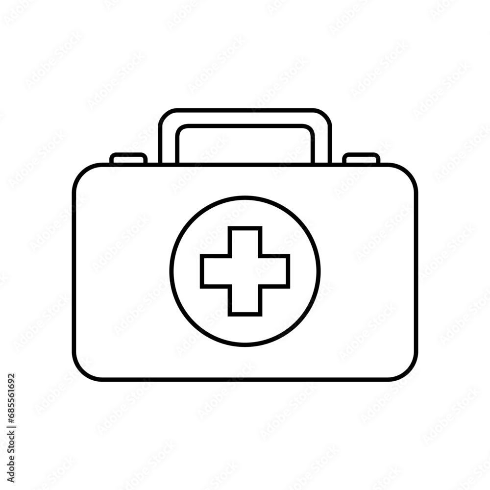 First aid kit icon vector. Ambulance illustration sign. first aid post symbol. First aid kit icon vector. Ambulance illustration sign. first aid post symbol.