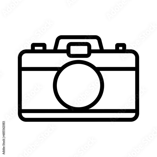 Camera icon vector. Photo illustration sign. Photo studio symbol or logo.