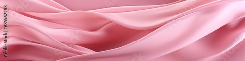 A close up view of a pink fabric. Generative AI.