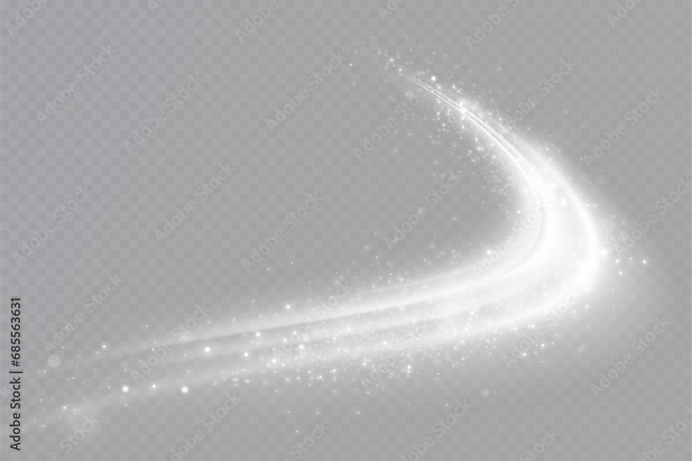 Glowing white lines. Speed line effect, swirl. Light trail wave. Background. Glowing white lines. Speed line effect, swirl. Light trail wave. Background.