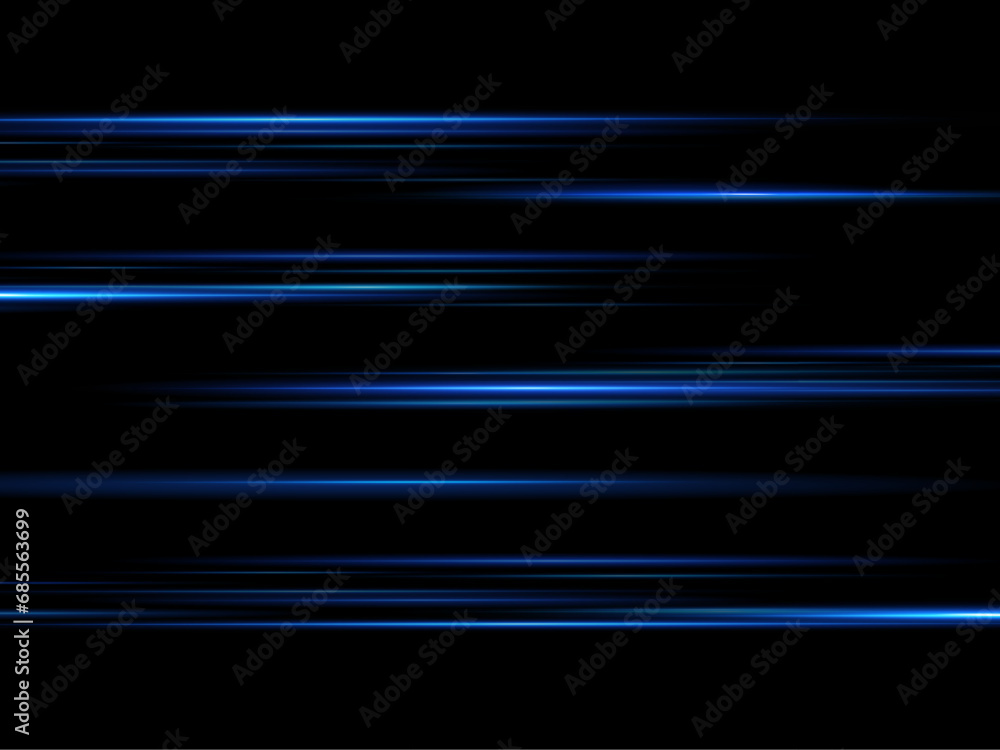 Neon lines moving light effect. Horizontal lines. Speed effect on a transparent background. Lines of light, speed and movement. blue and red.
Neon lines moving light effect. Horizontal lines. Speed effect on a transparent background. Lines of light, speed and movement. blue and red.